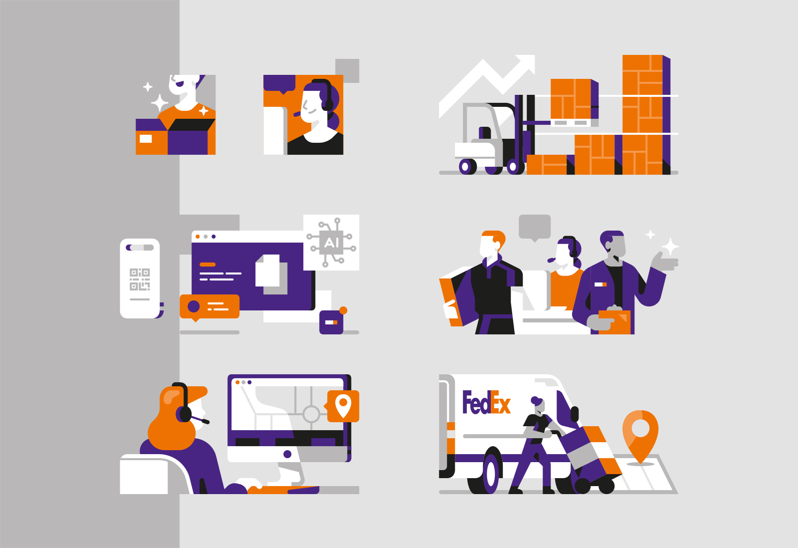 FedEx - Infographic about company's growth